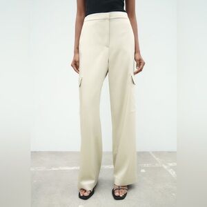 Zara Satin effect Cargo Pants